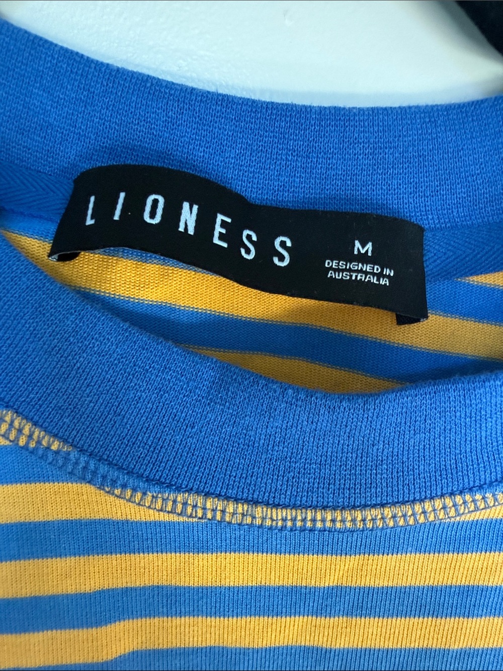 Lionesses Long-Sleeve Striped Tee - Blue & Yellow - Picture 2 of 3